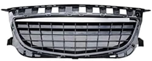 HerfsT Auto Kühlergrill für Opel Insignia GS 2014-2016, Frontgrill ABS Mesh Grill Frontstoßstange Radiator Gitter Karosserie Kit Autoteil Ersatz Zubehör,B/Silver