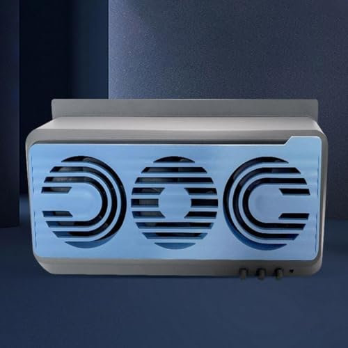 Solar Car Exhaust Fan Sustainable Solution for Ventilation and Air Improvement (Gray blue)