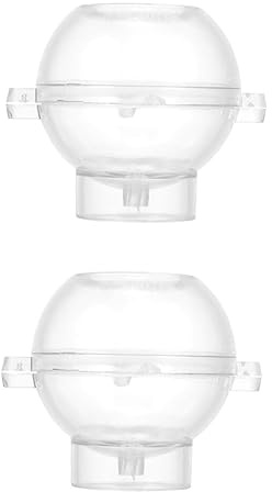 2 Piezas Vela Esférica de Plástico para Diy Transparente para Velas Aromáticas y Manualidades