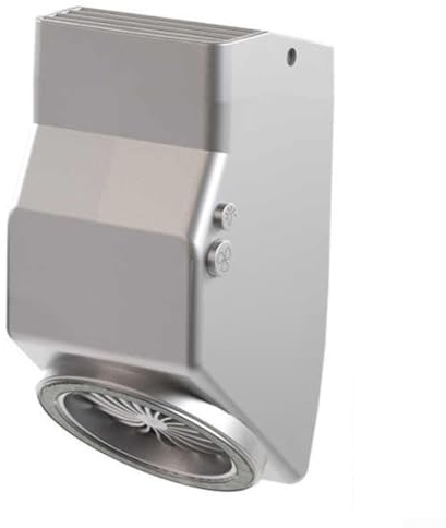 2-in-1 Mechanical Smoke Extractor for Microscopes with 4-Speed Fan and Adjustable LED Light Source, 8000R/min, Silver