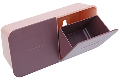 Haofy Organisateur de Maquillage Support Mural Q Tips, Plastique ABS, Conception Détachable, Conteneur de Coton-Tige Peu Encombrant pour Utilisation dans la Salle de Bain (#2)