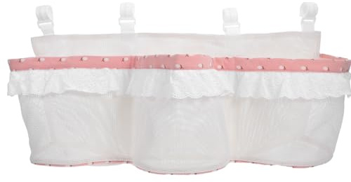 LOLIPPYY Organizer da Appendere per Ragazzo Ragazza con 3 Tasche Grandi Borsa Portaoggetti per Lettino e Comodino Contenitore per Pannolini e Accessori per Cameretta