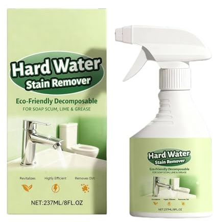 Smacchiatore per con acqua - Liquido detergente da 237 ml, detergente per macchie d'acqua, soluzione spray per piastrelle di | Adatto per la pulizia delle superfici del bagno, del lavello