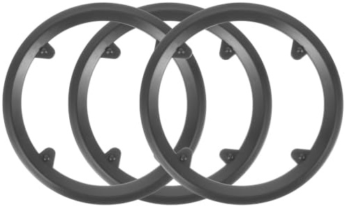 Protège-chaîne de Vélo en Plastique Noir 42 Dents 4 Trous 3 Pièces | Vtt et Vélo de Route, Anneau de Protection de Chaîne, Fixation Plateau 9,7-10,7