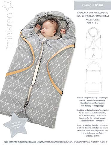 MAGAM-Stoffe Baby Schlafsack Tragetasche Schnittmuster inkl. Aufnäher Enno