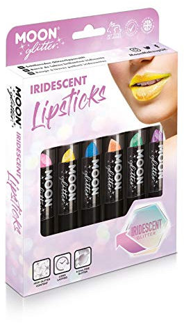 Moon Glitter - Lippenstift mit schillerndem Glitter - 5gr - Box-Set