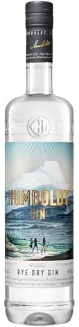Humboldt Gin 43% vol. (1 x 0,7l) | Rye Dry Gin mit Wacholder-Note und würzigem Aroma | Premium Gin aus Berlin | Ideal für Gin Tonic, Longdrinks oder Cocktails