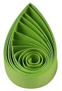 ODETOJOY Quilling Remsor 5 mm papper kvilling set enfärgad stjärna origami-papper gör-det-själv handhantverk enfärgat kvilling papper filigé remsor (ljusgrön)