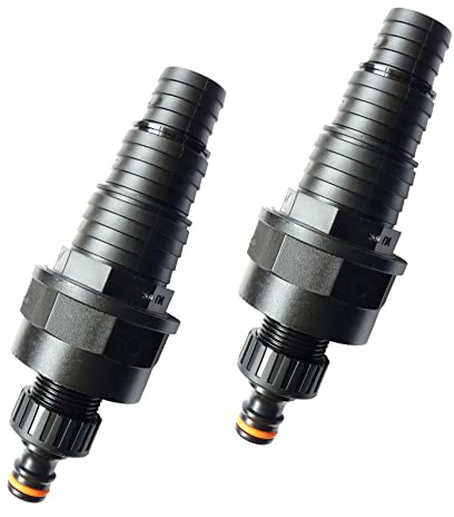 netSells - Auswahl Größe - Stabiler Schlauchadapter Schlauchverbinder für Gardena Stecksystem auf 25 32 38 mm Poolschlauch, Hier: 2 Stück Ø 25/32/38 mm