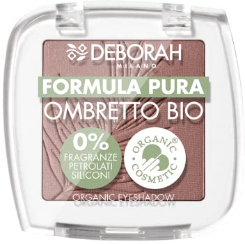 Deborah Ombretto Occhi Mono BIO Formula Pura Colore n.04 Mat Antique Pink, con ingredienti 100% di origine naturale, Vegan e Animal Friendly