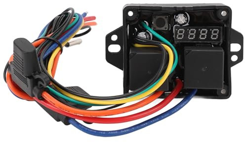 Kit Interruttore Digitale per Ventola Termica, Kit Interruttore Digitale per Ventola Radiatore 12V e 24V, Intervallo di Temperatura Regolabile, 104ºF a 230ºF