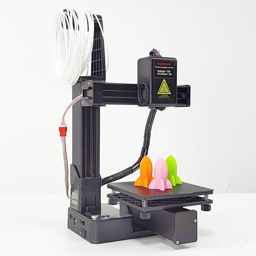 Kleiner 3D -Drucker, Frequenzabteilung Multiplexing 3D -Drucker, Unterstützung von 1,75 Mm PLA- und TPU -Filamenten, Druckgröße 100x100x100 Mm, für Anfänger (EU-Stecker)