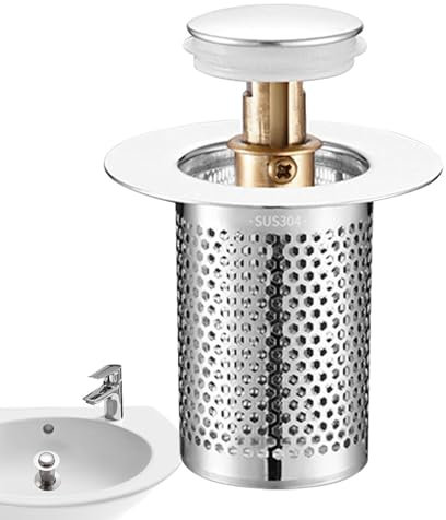 Répandeur De L'évier - Bouchage De Vidange De L'évier De La Salle De Bain - Casque À Trempette En Acier Inoxydable - Bouchon D'égout Pour La Salle De Bain Plummet, Lavabo, Baignoire Et Douche | Catche