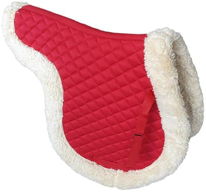 HEUchuan Reitsattelunterlage for Reiten mit atmungsaktivem Futter. Reitausrüstung für Pferde(Red)