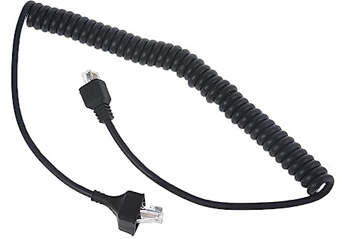 YIZITU RJ-45 8 Pin To 8 Pin Microphone Cable Heavy Duty Extend Coiled Cord For Mobile Radio KMC-35 KMC-36 MC-59 Mic Cord Replacement