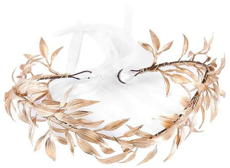 Lorbeerkranz Gold Eleganter Kopfschmuck & Haarreif Gold für Damen, ideal für Greek Wedding, Kostüm, Hochzeit, Antike Feiern, Cosplay, Göttin Look