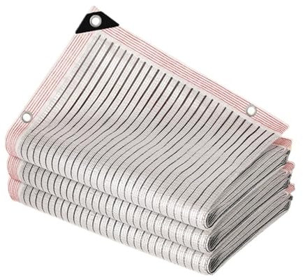 DYYEUAVT Parasole in Alluminio con Tasso di Ombra del 55%~99%, for Piante grasse, da Giardino, Riflettente, Anti-UV, for Auto e rimessa Auto.(75 Shading Rate,2.5x6m)