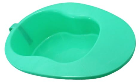 Veemoon Bassin De Lit Pour Patient Alité Avec Poignée Lisse Large Rampe Anti-déversement Et Extrémité Pour Mise Place Facile