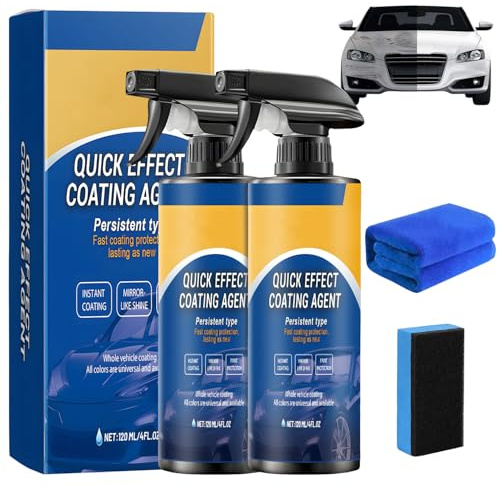 2 aerosoles de regeneración para coche con efecto rápido | Spray de recubrimiento multifuncional de alta protección para coche, aut o nano