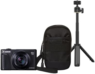 Canon PowerShot SX740 Compact Travel Camera, 40x Optical Zoom, 4K | Vlogging & selfie camera with 40x optical zoom; wireless & Bluetooth connectivity; easy-to-use 20.3MP CMOS sensor