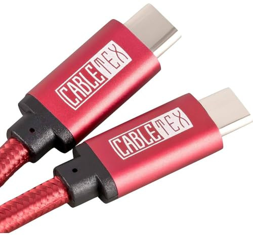USB C Kabel auf Typ C USB 3.2 I 3 Meter lang I Ladekabel Datenkabel I USB 3.2 Gen1 Computer und Smartphones I Für Oculus Quest Link, MacBook Pro, Galaxy S8+, S9+, S10+, Huawei P20 Pro, OnePlus 3 - ROT