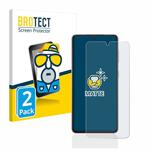 BROTECT Schutzfolie für Samsung Galaxy S21 | 2 Stück Entspiegelnder Displayschutz Made in Germany Matte Displayschutz-Folie Anti-Reflex Anti-Fingerprint Einfache Montage