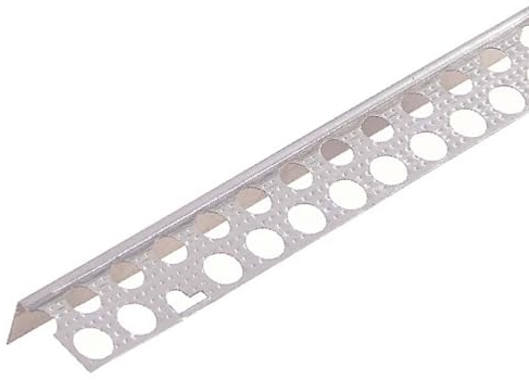 PROTEKTOR 9299 Aluminium Abschlussprofil Göppinger Profil 250cm 50 Stück Silber Plattenstärke 12,5mm für Gipskarton, Göppinger Profil, Putzprofil