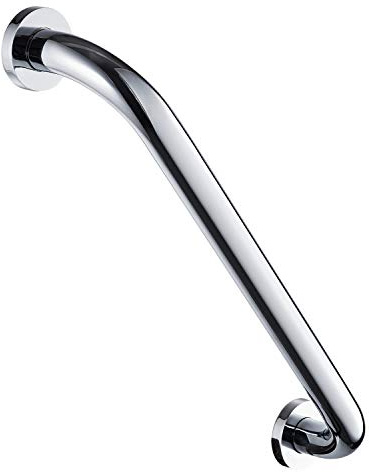 NSODOO Duscharm badrumsstöd halkfri säkerhet ledstång vägghandtag för badkar glidande toalettstänger, polerad krom mässing (30 cm)