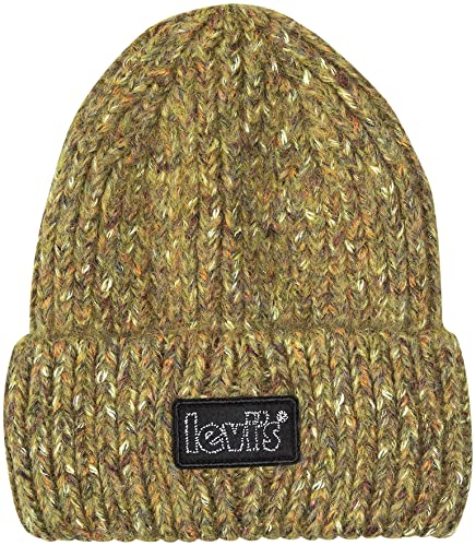 LEVIS FOOTWEAR AND ACCESSORIES Damen Women's Chunky Beanie, MEDIUM Yellow, One Size
