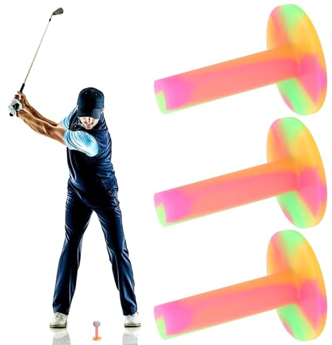 Bunte Golf Tees, 3 Stück Gummi Golf Tees Halter Indoor Outdoor Sport Praxis Hilfsmittel für Golfer Kunststoff Tees Golf Gummi Tees Simulator Golf Tees Golf Mat Tee Golf Range Tee Golf Praxis Tee