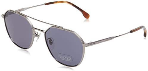 Lozza Sl2409 Occhiali, Total Shiny Ruthenium, 56 Uomo