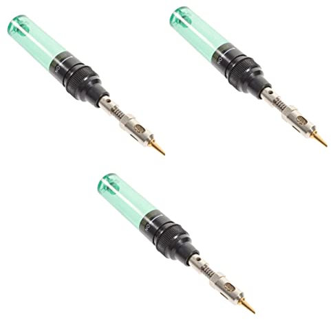 DOITOOL 3sätze -lötbrenner Für Elektronikreparatur Und Fahrzeugwartung Tragbares Einfach Zu Bedienendes Gas-lötgerät Mit Wechselbaren Für Präzises Löten