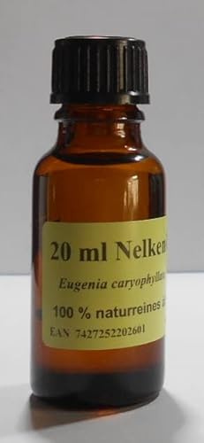 20 ml de aceite de clavo (Eugenia caryophyllata), aceite esencial 100% orgánico puro