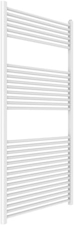 Kiamami Valentina - Scaldasalviette in acciaio bianco 75x150 con 30 tubi orizzontali
