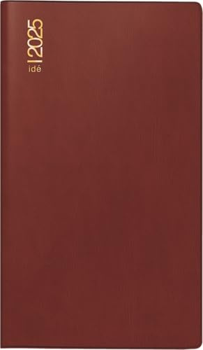 rido/idé fickkalender mod. TM 15 2025 | A6, plast, bordeaux