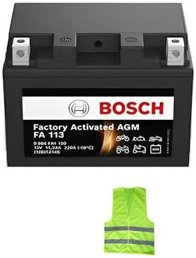 KOMPATIBEL MIT Honda CRF L Africa Twin Adventure DCT 1000 pro Jahr 2016 al 2017 Batterie Bosch FA1130 YTZ14S-BS Gel VERSIEGELT GELADEN FÜR DEN Gebrauch SLA-BATTERIEN 11 Ampere 12 Volt 150X88X110MM