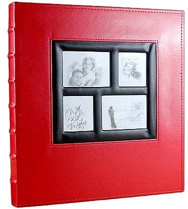 Fotoalben Interstitielles Fotobuch, Fotoalben mit Fenster, Jubiläums-Fotoalbum für Familienpaar-Babyfotos