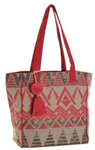 Home ESPRIT Bolso de Hombro Beige Fucsia 31 x 16 x 66 cm