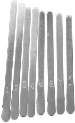 Kleiner Kalimba 8 Tasten Daumenklavier Tasten Satz, Silber | Metall, 1 Satz mit Keys und Bridge, für Praxis und Auftritt, Klare Klangqualität