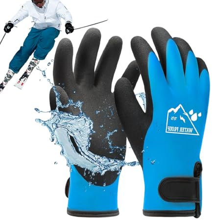 Wasserdichte Winterhandschuhe für Damen, Thermo-Fäustlinge – Winterhandschuhe, atmungsaktiv, Thermo-Laufhandschuhe, kaltes Wetter, Handschuhe für Männer und Frauen