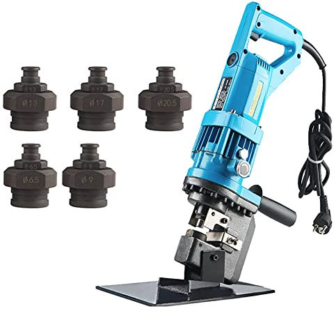 Punzonadora HidráUlica Perforadora hidráulica eléctrica Perforadora hidráulica de 900 W Perforadora hidráulica eléctrica Perforadora de metal de 10 toneladas Herramienta de perforación para