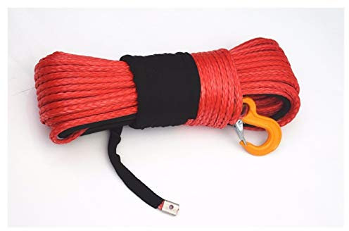 Corde de treuil synthétique, Câble de treuil synthétique de 10 mm de 10 mm * 45m for treuil électrique, 12 corde de remorquage, corde de treuil de bateau, câble de treuil plasma Pour véhicule tout-ter