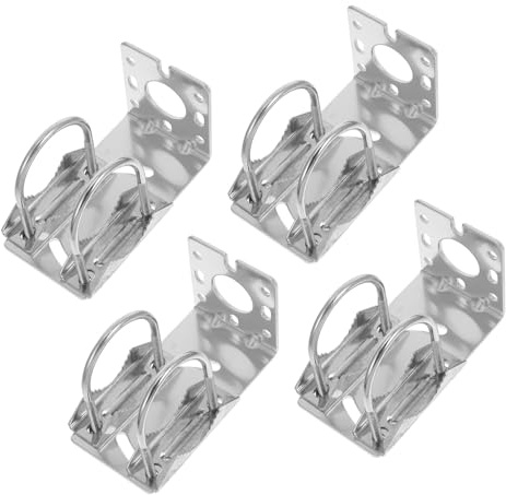 BELLIFFY 4pcs Type Alloy Mounting Bracket for Outdoor Antenna Pole Mount Weather Station Support Rack Kit for Attic Roof and Wall Installation
