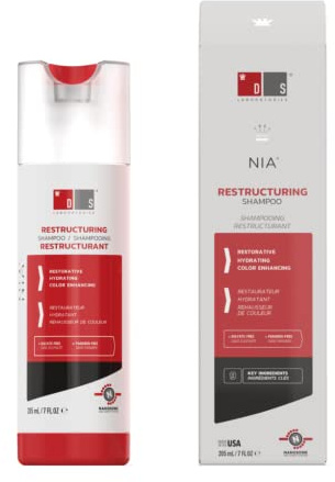 Nia Shampoo zur Wiederherstellung des Haares, trockenes, glänzendes Haar, 205 ml