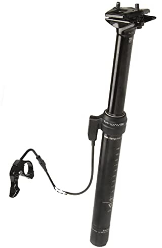 M-WAVE 887539023362, REGGISELLA MTB Lega 31.6 400MM TELESCopertoncino. C/Comando Unisex-Adult, Black Set, Ø 31,6 mm, Length 400 mm