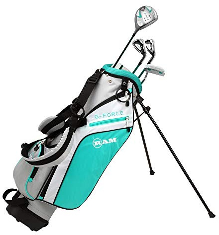 RAM Golf Junior G-Force Girls Golf Clubs Set with Bag Age 4-6