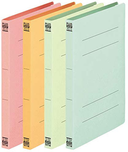 Plus Nr. 045F Flachhefter, A5 vertikal (für A4-Dokumente, doppelt gefaltet), 4-farbiges Set