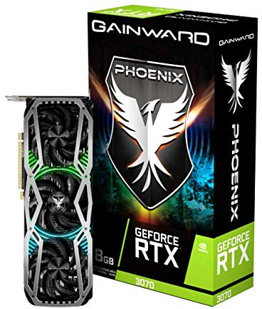 Gainward GeForce RTX 3070 Phoenix 8GB GDDR6 Gaming Grafikkarte 3xDP/HDMI, 4.71056E+12