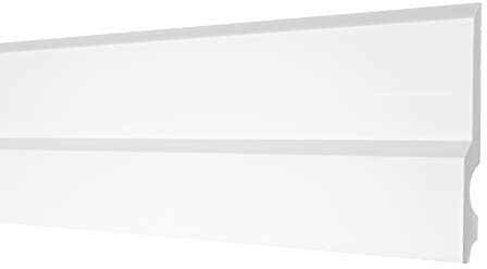 COSCA Plinthes en Ecopolymère - Plinthes avec passage de câble blanc, extrêmement résistantes - (CP11-16 mètres) Plinthes de finition pour sols stratifiés