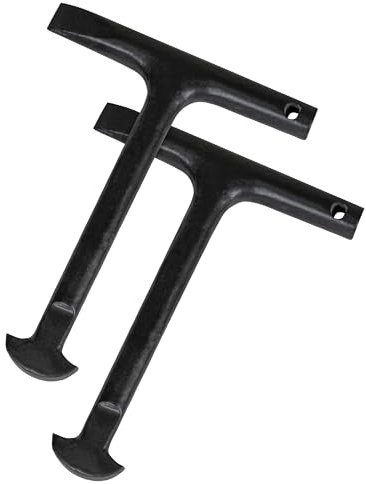 Faithfull Chiavi per pozzetto (coppia), tipo D, in acciaio verniciato a polvere, 125 mm